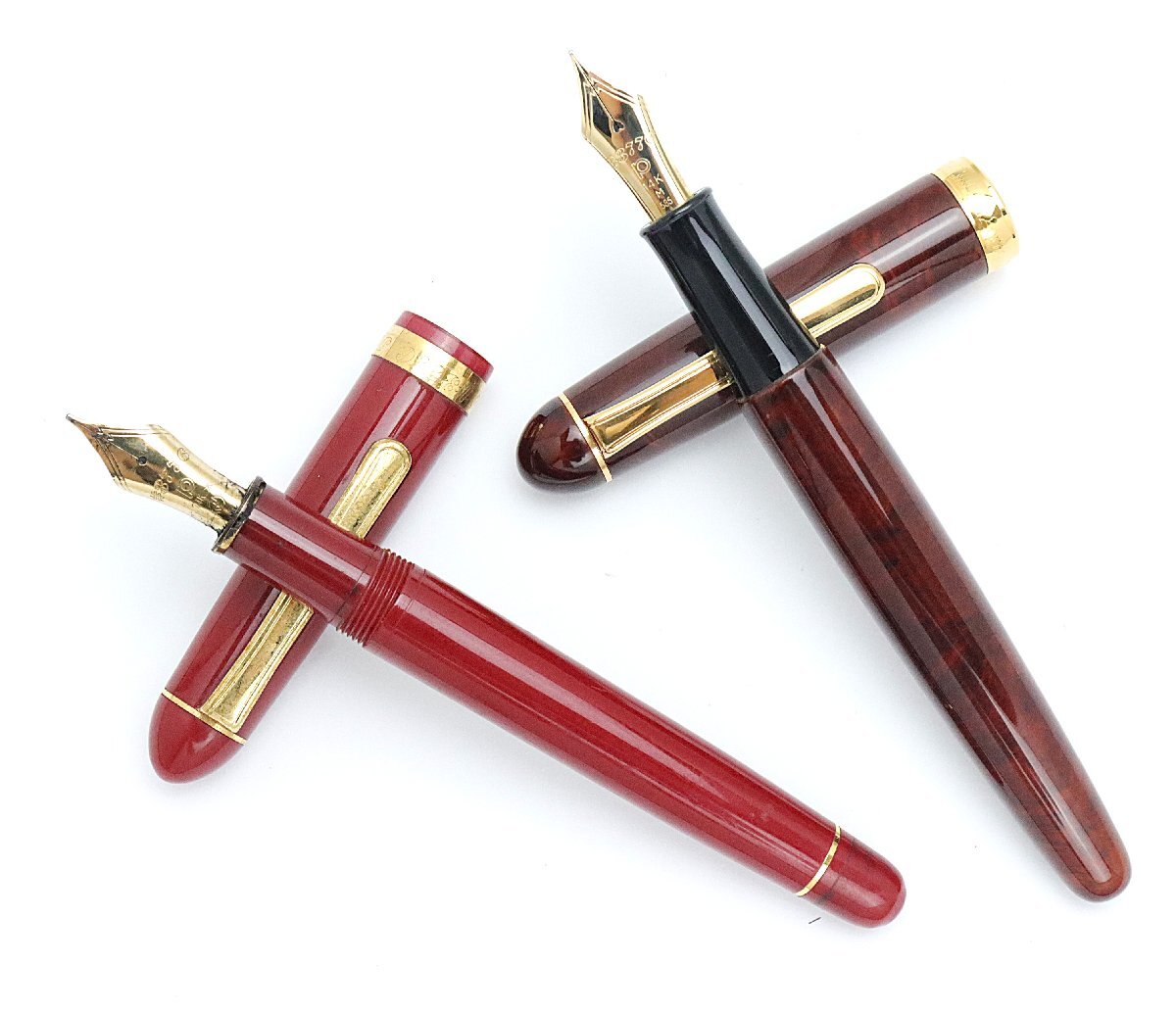 プラチナ PLATINUM 万年筆2点 ペン先14K #3776 ※筆記未確認 ◆おたからや【Y-PE02605】拍卖