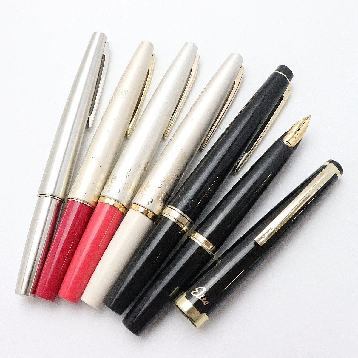 パイロット PILOT 万年筆6点 ペン先18K エリート他 ネーム入り含む ジャンク品 ※筆記未確認 ◆おたからや【Y-PE00731】拍卖