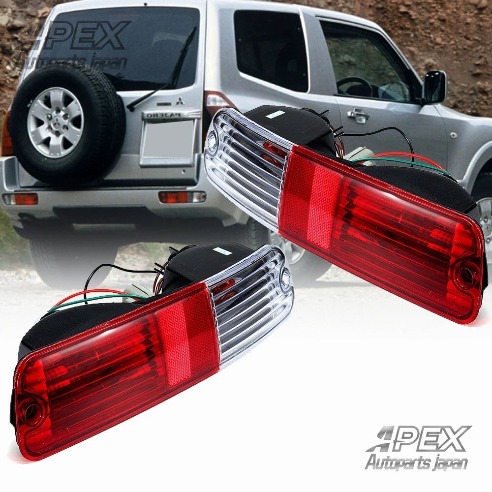 三菱 2003/2004/2005/2006年式 パジェロ V73/V75/V77 リアバンパーランプ / ターンシグナルランプ / リアフォグランプ拍卖