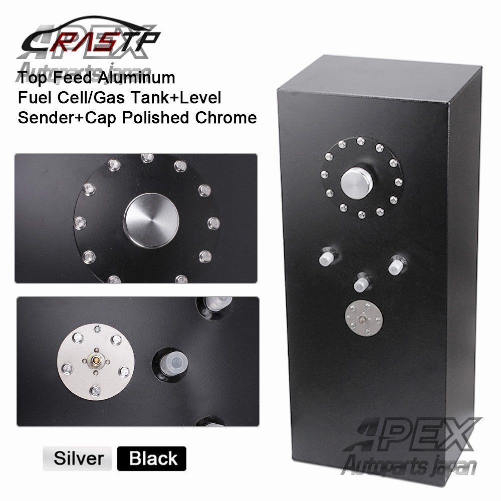 15ガロン(57L)長方形アルミニウム合金サブタンク プラスチックキャップ付き センサー内蔵 大容量拍卖