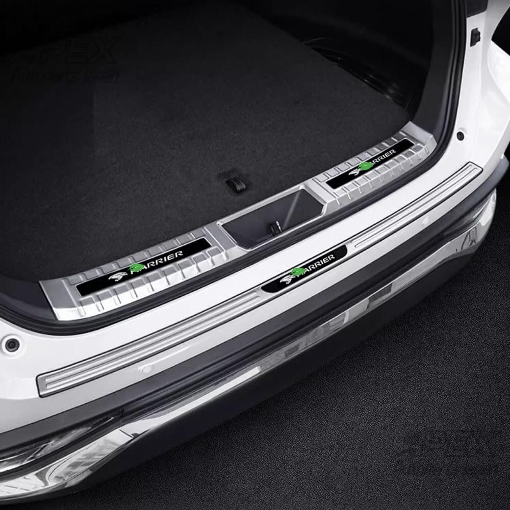 リアバンパーステップガード リアバンパーラバーガード バンパーガード トヨタ ハリアー 80系 2022 ステンレス 2P拍卖