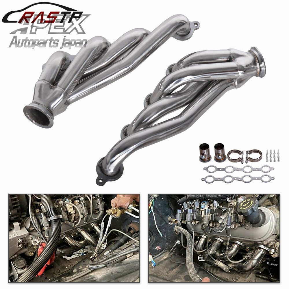 車両カスタムパーツ シボレーC10、LS1、LS2、LS3、LS6対応 ステンレス製エキゾーストマニホールド(バナナパイプ)セット拍卖