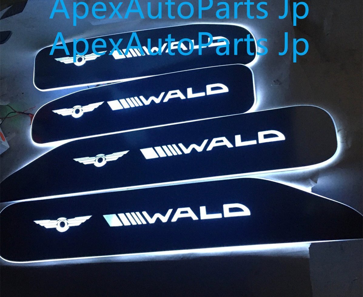 トヨタ アルファード/ヴェルファイ 10系専用 LEDイルミネーションサイルステップ ウェルカムステップ 4Pセット拍卖