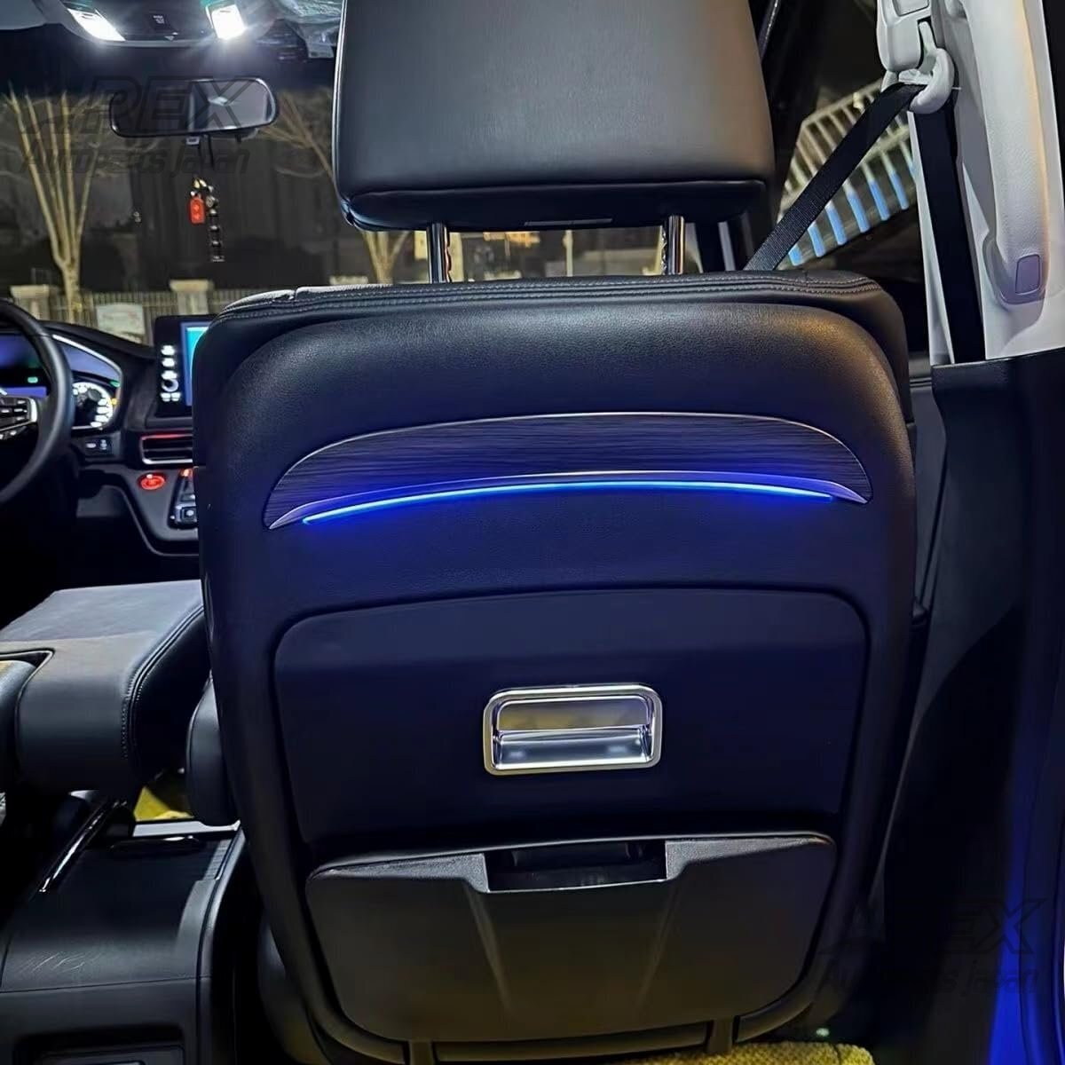 ホンダ オデッセイ用 パーツ カスタム 多機能 バックレストテーブル 折りたたみ式テーブルフロント シート バック フットレストブラック1p拍卖