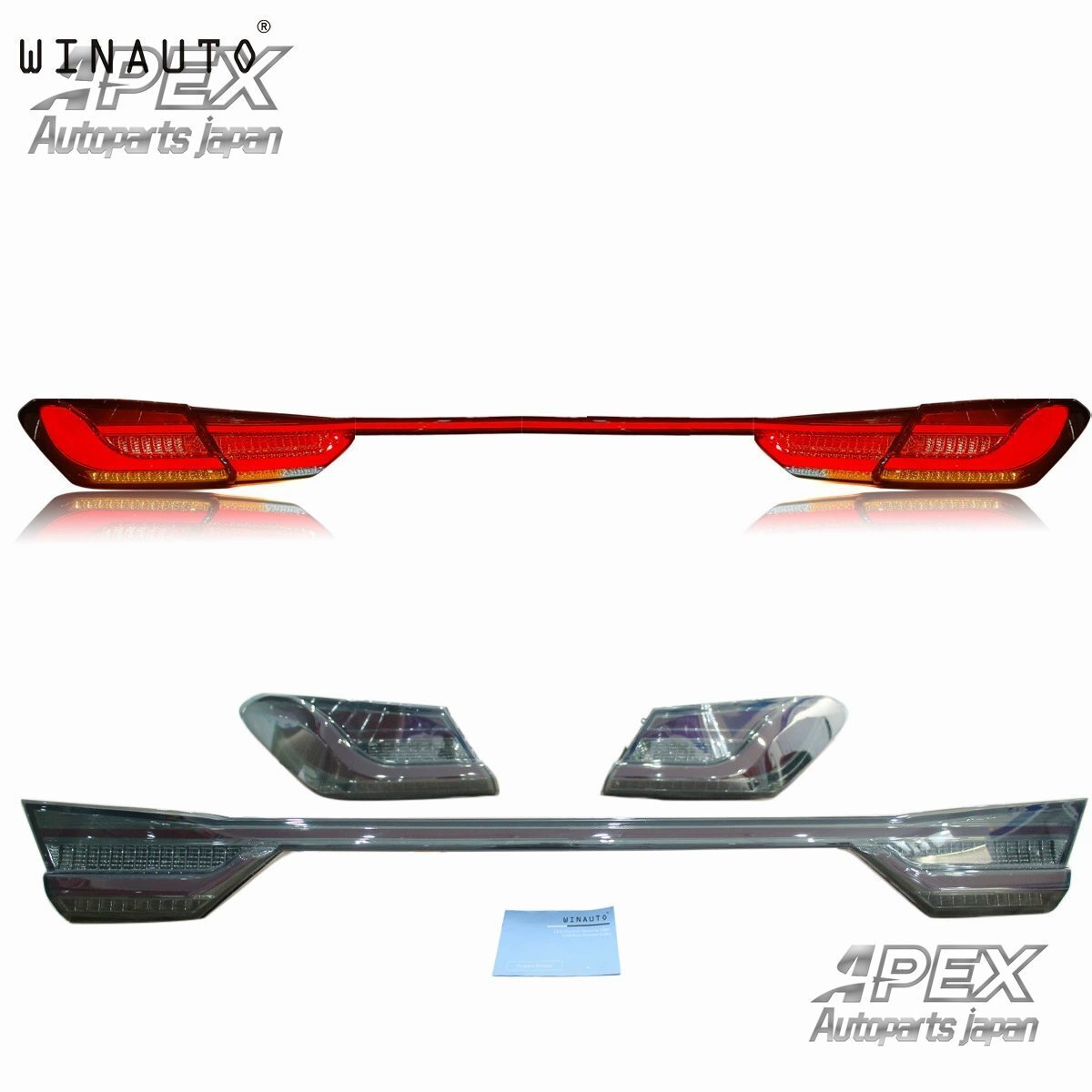 トヨタ カムリ 2018-2022年モデル用 フルワイドテールランプ 貫通型テールライト拍卖