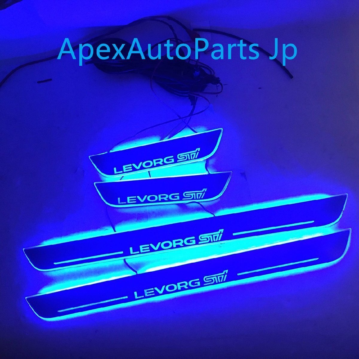 スバル レヴォーグ STI 用 ダイナミックLEDイルミネーション ドアシルガード4P拍卖