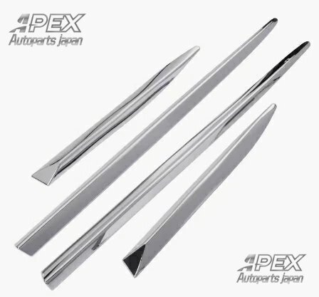 新品 レクサス LX570 2008-2021 サイドドアモール ガーニッシュ ドレスアップ 左右ブラック4P拍卖