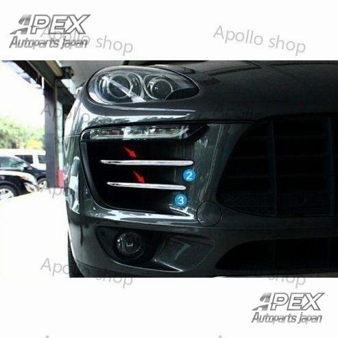 ポルシェ マカン クローム バンパー トリム モール スポイラー カバー拍卖