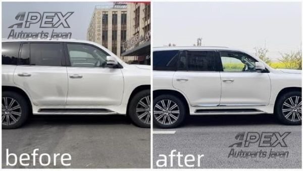 レクサス LX系LX570 2007年-2021年 専用 サイドドアアンダーガーニッシュ 鏡面仕上げ 4Pセット拍卖