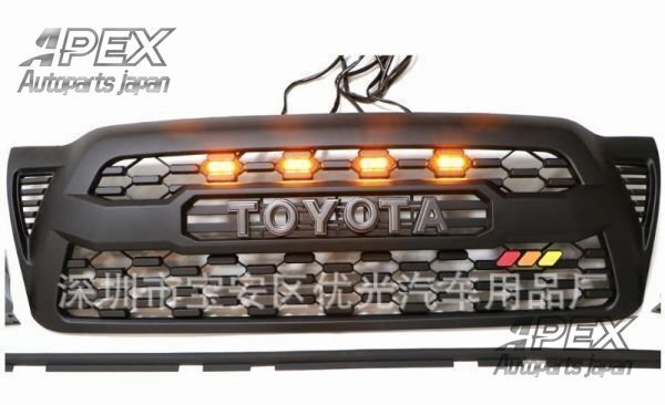 2005-20211 トヨタ Tundra Tacoma GrilleTRD フロント グリル ガーニッシュ ブラック 1個セット拍卖
