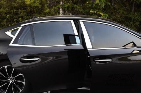 レクサス LS XF50 LS500h 2017年- サイド ドア 窓ピラーカバートリムセット ウインドー フレーム トリム拍卖