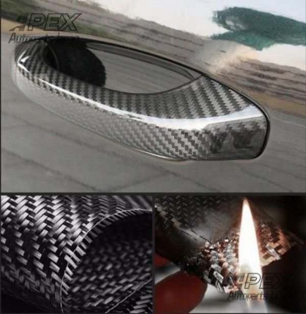 ポルシェ マカン macan 2014年- 高品質 カーボン ドアハンドルフレーム スッテカー カバー 4pセット拍卖