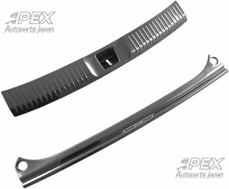 ホンダ ZR-V ラゲッジステップカバー アウトサイド トランクガードプロテクター 内側 インテリアパネル 新型 ZR-V RZ系 専用 ABS製 2P拍卖