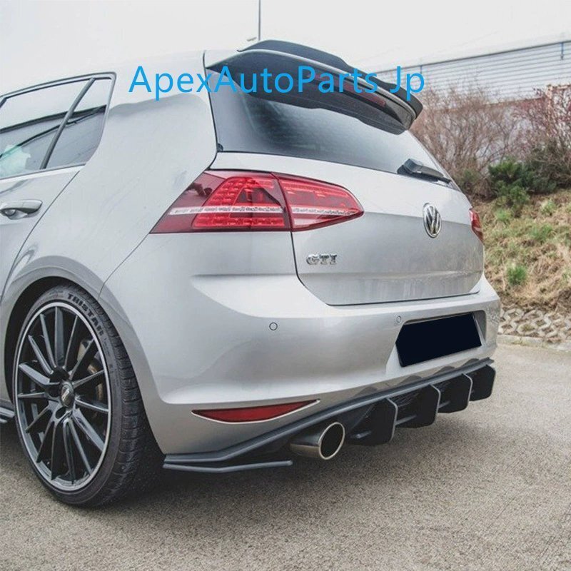 フォルクスワーゲン ゴルフ7 GTi ブレード リアディフューザー V2 リアリップ スポイラー リアブレード エアロパーツ チューニング拍卖