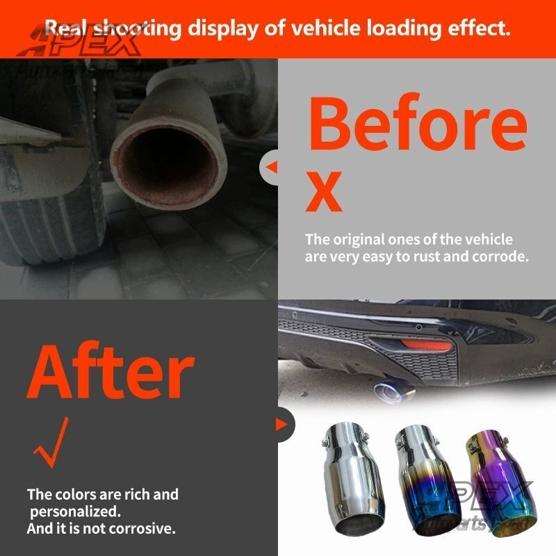 ホンダ シティ ジムニー ステンレス専用車用マフラー エキゾーストパイプ テールパイプ拍卖