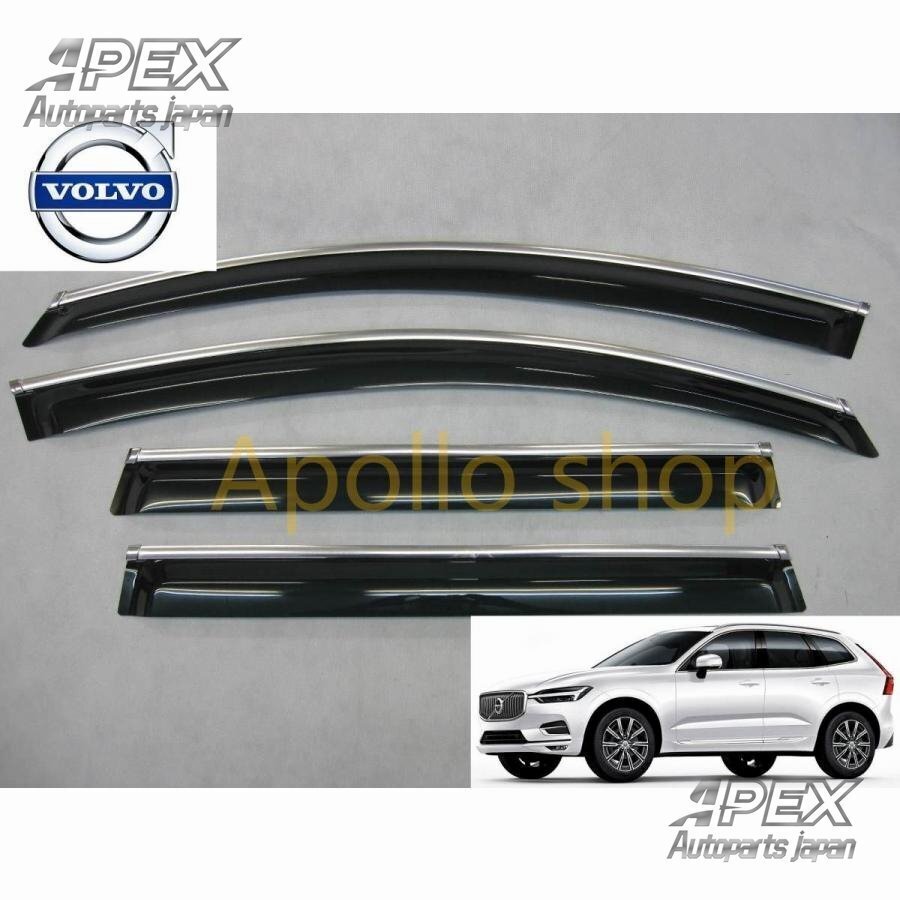 ボルボ XC60 サイド ドア バイザー メッキモール付 T5 モメンタム拍卖