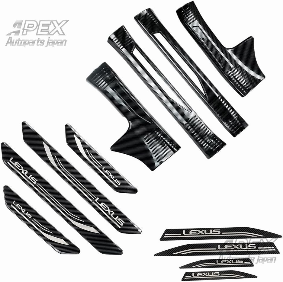 レクサス ドアシルプレート インサイド サイドステップ アウトサイド インテリアパネル 新型 LEXUS 20系 NX250 ステンレス 8P拍卖