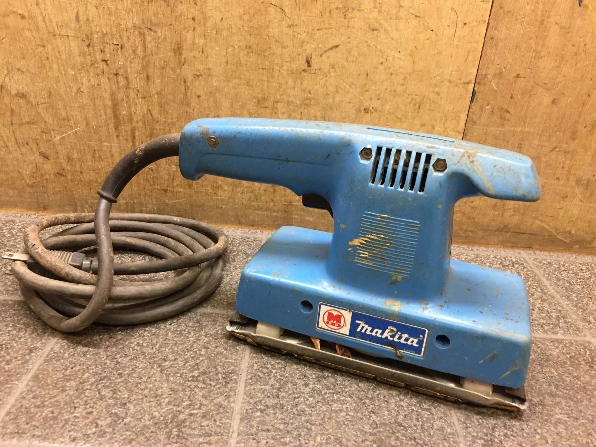 JJ2034 makita/マキタ電機製作所 仕上サンダ 9035SB 回転数10000rpm 消費電力160W 2A 電動工具 動作OK /80拍卖