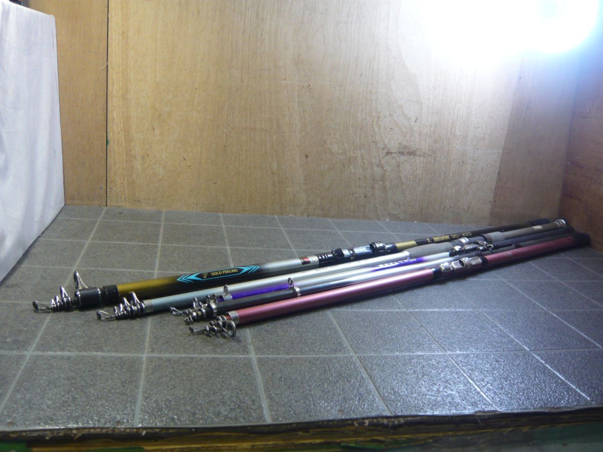 JJ071 ダイワ シマノ その他 海用竿 5本セット GOLD FEELING GLORIA FINE 80-300 波止サビキ DX 360/140拍卖