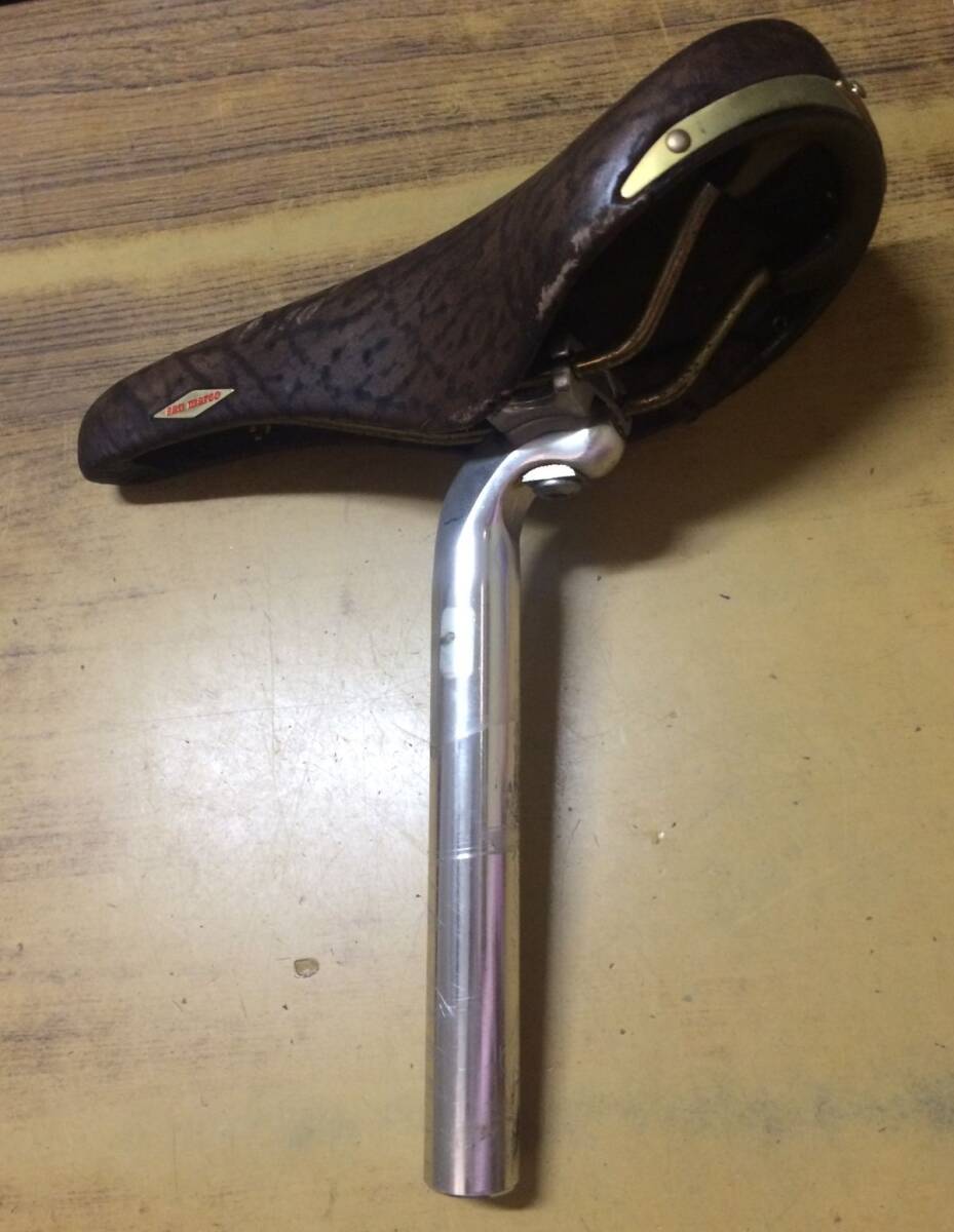 II2184 Selle sun marco/サンマルコ ロールスサドル ビンテージ 昭和レトロ /100拍卖
