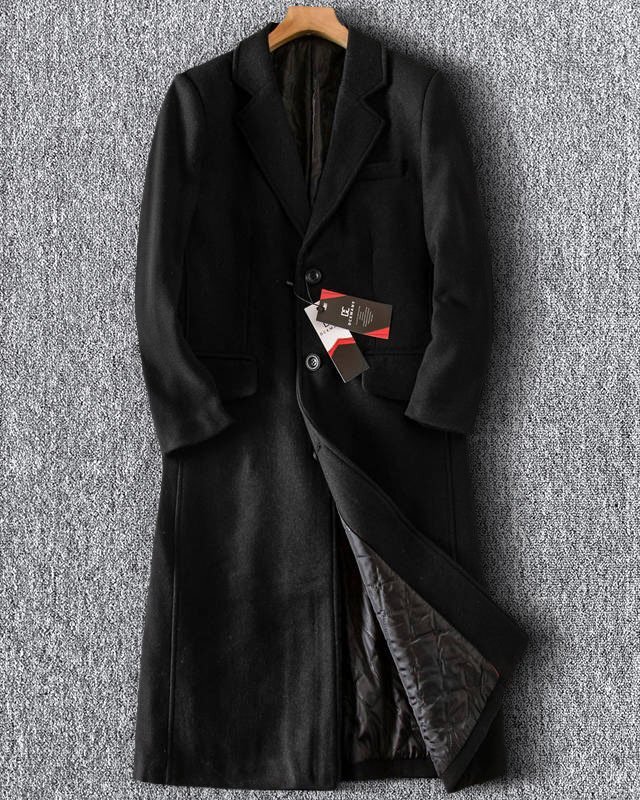 高級 逸品 DCKMANY 新品 ウールコート メンズ 中綿 チェスターコート 防寒 膝下 秋冬 紳士 ステンカラーコート ロングコート 黒 T9909-3XL拍卖