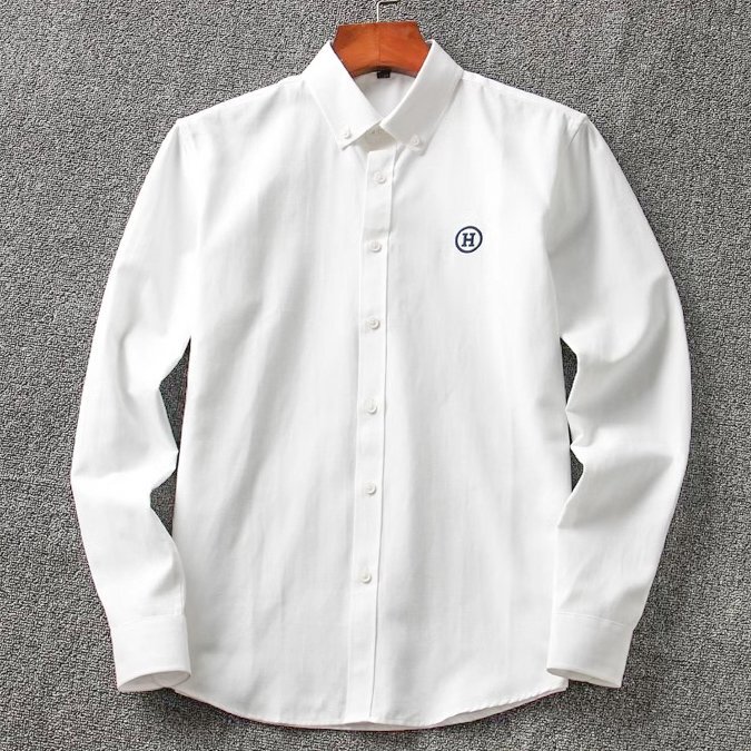 高品質 新品 DCKMANY メンズ長袖シャツ 高級刺繍 薄手 オックスフォード生地 スリムフィット 春夏 紳士 ビジネス カジュアル/白色T4044-XL拍卖