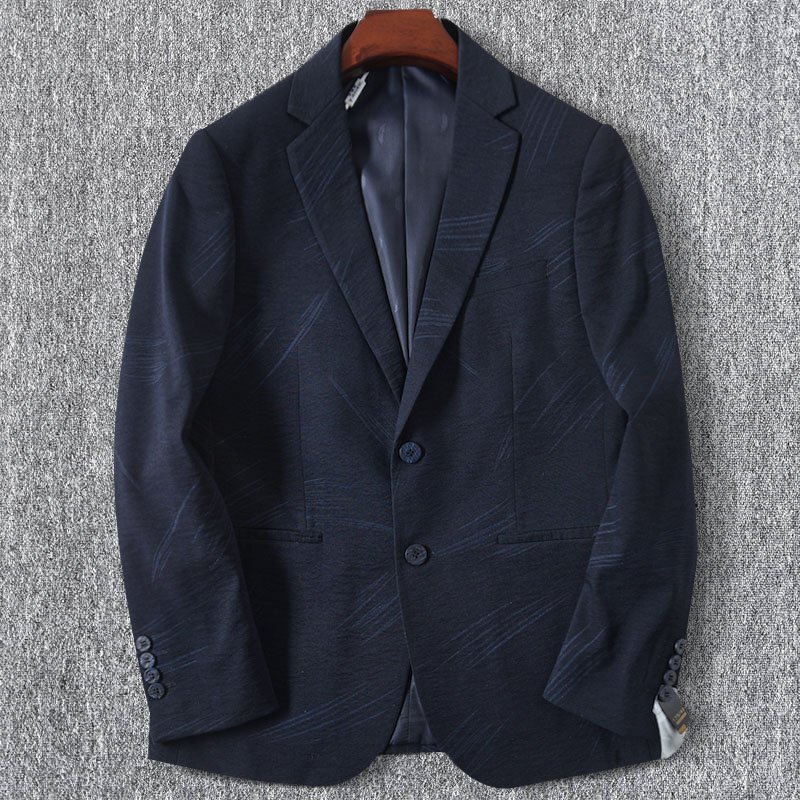 高級オーダーメイド!新品 DCKMANY メンズ テーラードジャケット 春夏 ビジネス カジュアル スーツジャケット/紺色T5053-M拍卖