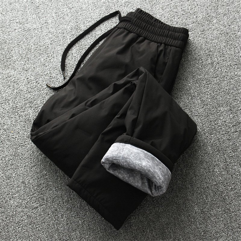 新品 ダウンパンツ 冬用 アウトドア用 撥水 防風 極地防寒 ウエストゴム テーパードパンツ メンズスラックス 厚手 中綿パンツ 黒 T1040-L拍卖