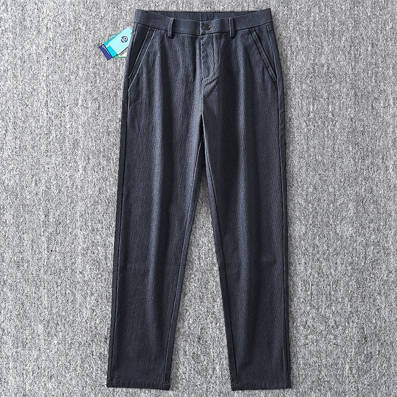 新品 リブ編み ニット コーデュロイ テーパードパンツ ストレッチ メンズスラックス 秋冬 厚手 ウエストゴム ロングパンツ 灰 T7136-2XL拍卖