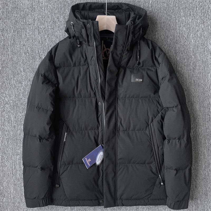新品 DCKMANY ダウンジャケット キルティング スタンドカラー メンズ フード取り外し可能 秋冬 防寒 防風 撥水 厚手 冬服 黒 E537-3XL拍卖