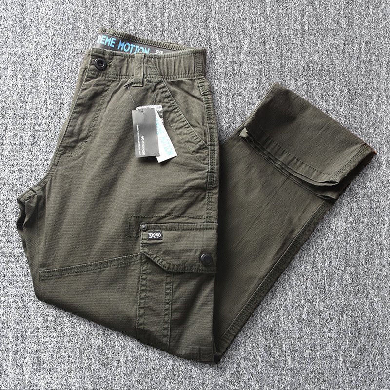 新品 イージー パンツ メンズ カーゴパンツ 登山 アウトドア 速乾 春秋 軽量 ウエストゴム 薄手 ストレッチ スラックス カーキ T7119-L拍卖