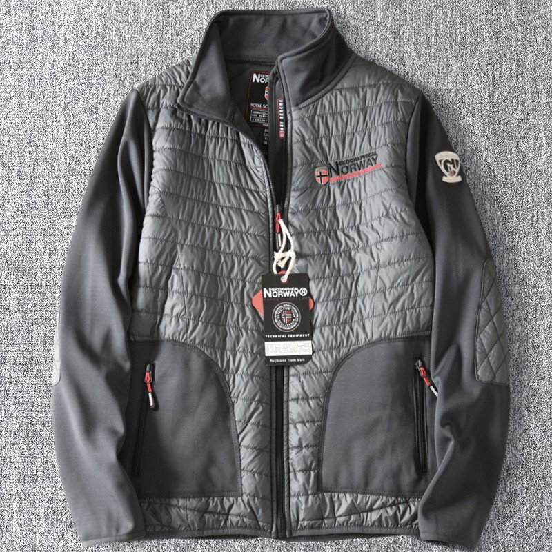 新品 ゴルフ ジャケット キルティング 中綿 切替デザイン 軽量 カジュアル メンズ 秋冬 暖かい 裏ボア ブルゾン アウター 灰 T1386-2XL拍卖