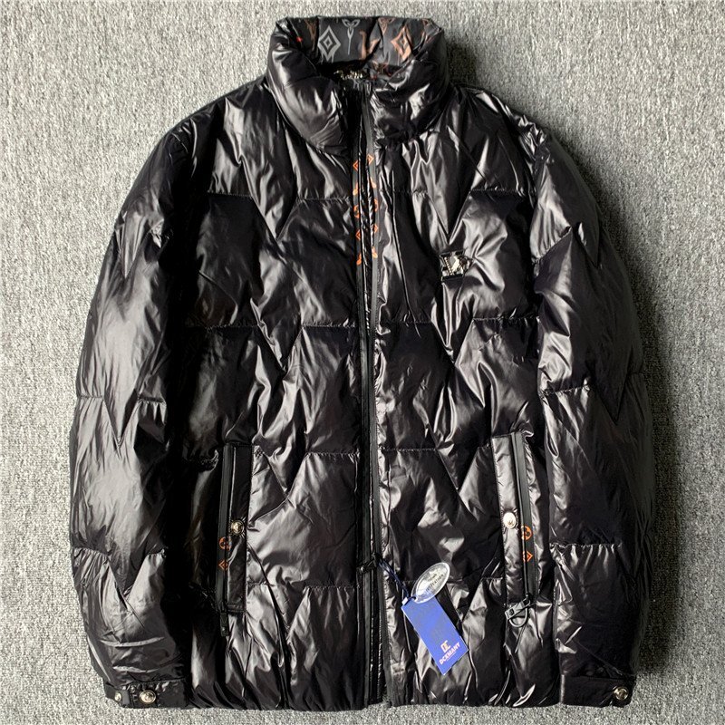上品 国内未販売 DCKMANY 新品 メンズ ダウンジャケット ストリートブランド ダウン90% 冬服 厚手 撥水 軽量 ダウンコート 黒 T9508-4XL拍卖