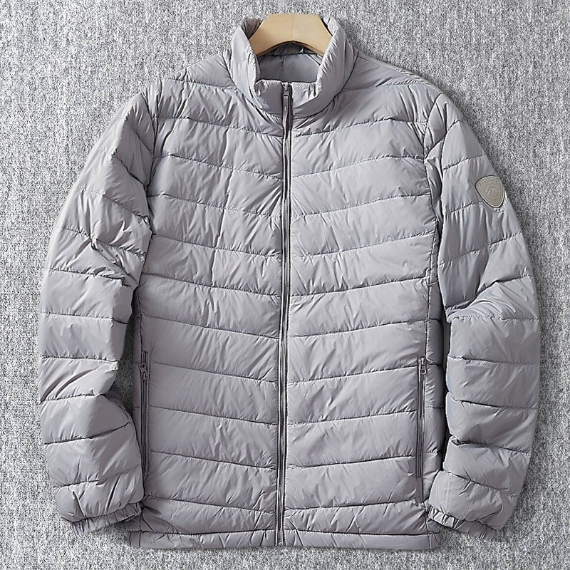 新品 ダウンジャケット 極暖 ダウン90% スタンドカラー メンズ 防風 防寒 冬服 厚手 キルティング ダックダウン ジャケット 灰 T1099-4XL拍卖