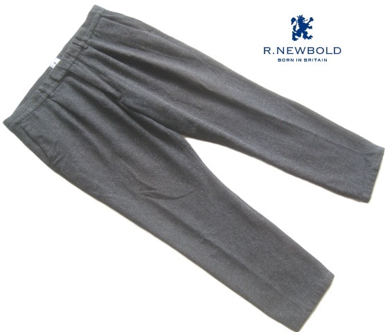 美品!!R.ニューボールド R.NEWBOLD*ソフトウールツイードスラックス・パンツ L グレー Paul Smith COLLECTION ポールスミス拍卖