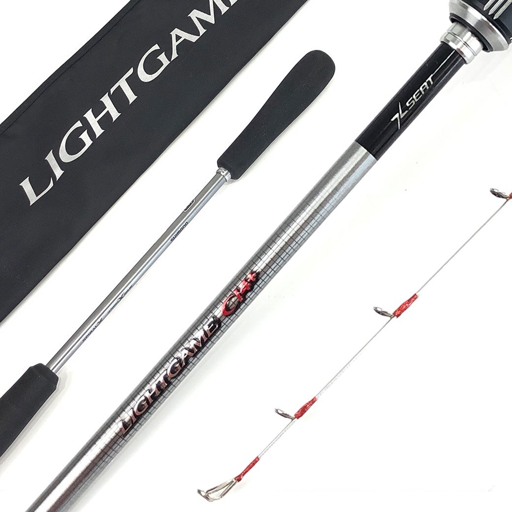 ② シマノ 19 ライトゲームCI4+ TYPE73 MH195/RIGHT グリップジョイント2ピース | SHIMANO LightGame 右巻き用 竿袋付き タイラバ タチウオ拍卖