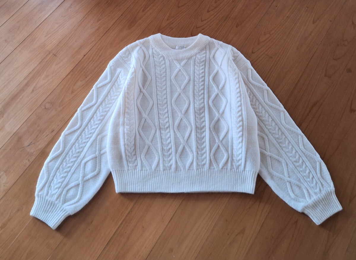 ★新品同様 honeys C・O・L・Z・A ケーブルニット ホワイト M★拍卖