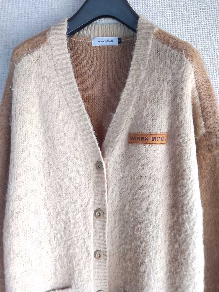 ★AVIREX アヴィレックス ロングニットカーディガン Fサイズ 未使用に近い レディース★拍卖