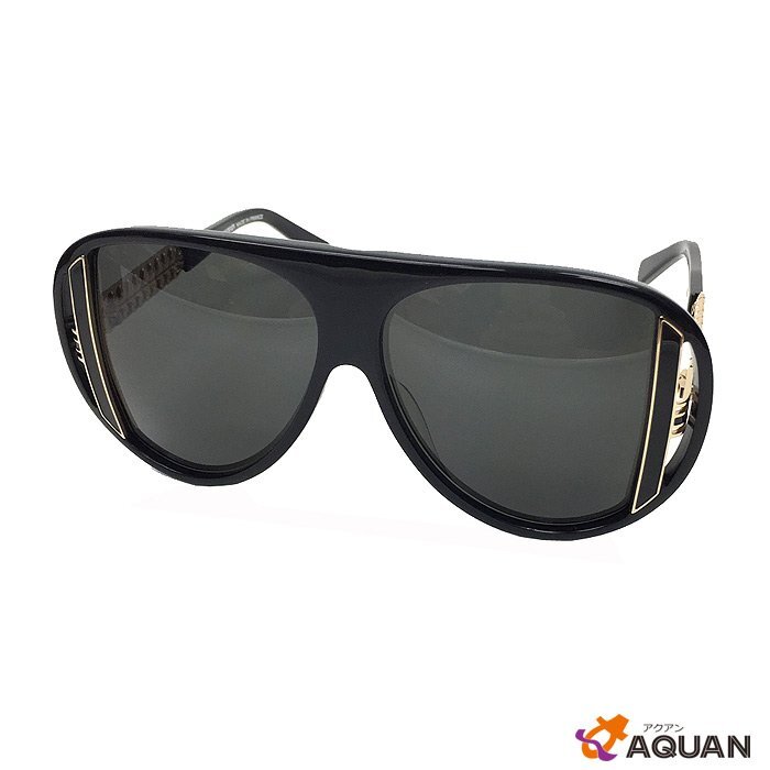 送料無料 BALMAIN バルマン サングラス BL2061 01 ブラック×ゴールド アイウェア 紫外線対策 UV対策 aq3368拍卖