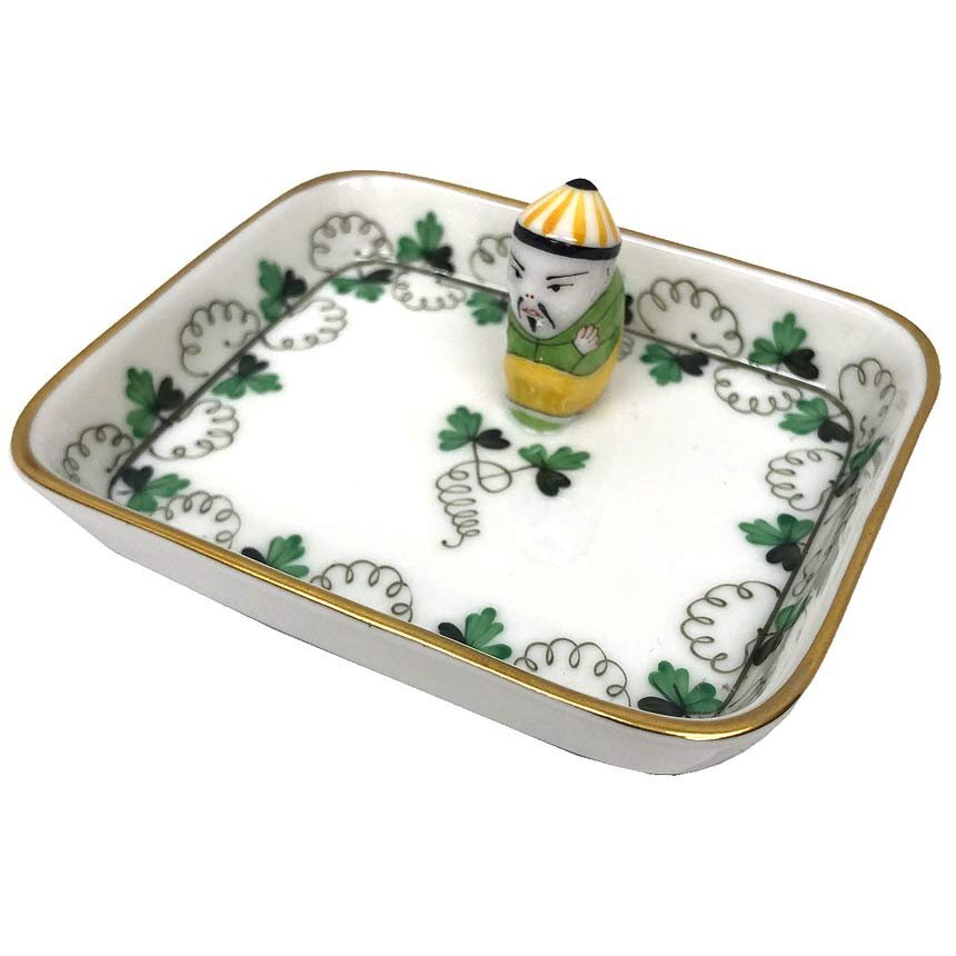 HEREND ヘレンド マンダリン トレー オイノリ パセリ 小物入れ 置物 オブジェ おじ 手書き 未使用 新古品 aq12210拍卖