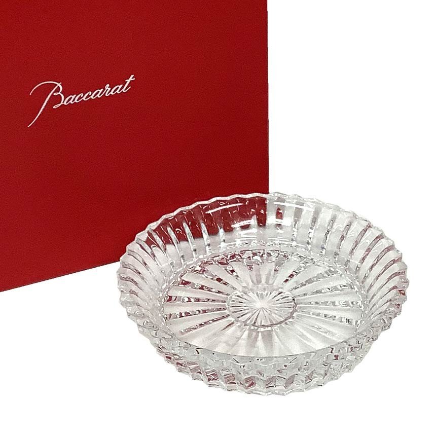 送料無料 Baccarat バカラ Mille Nuits ミルニュイ スモールトレイ ディッシュ 小皿 単品 プレート 未使用 新古品 aq10987拍卖