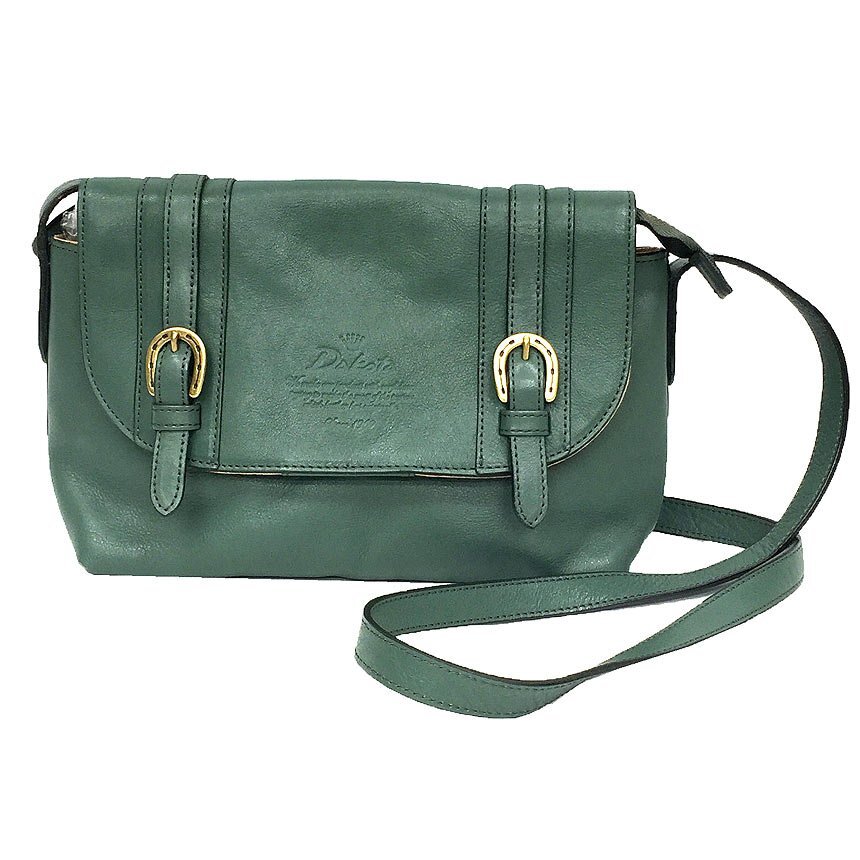 送料無料 Dakota ダコタ キューブ ショルダーバッグ ポシェット 1030305 エメラルドグリーン 中古 aq10519拍卖