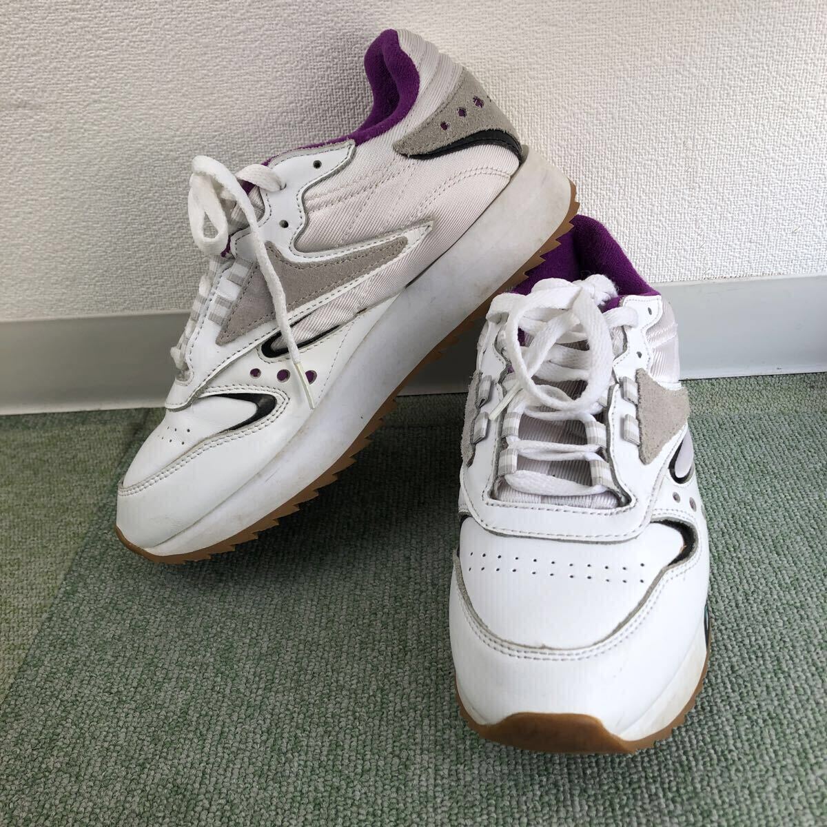 Reebokリーボック レディース スニーカー 24cm ホワイト【y-387】拍卖