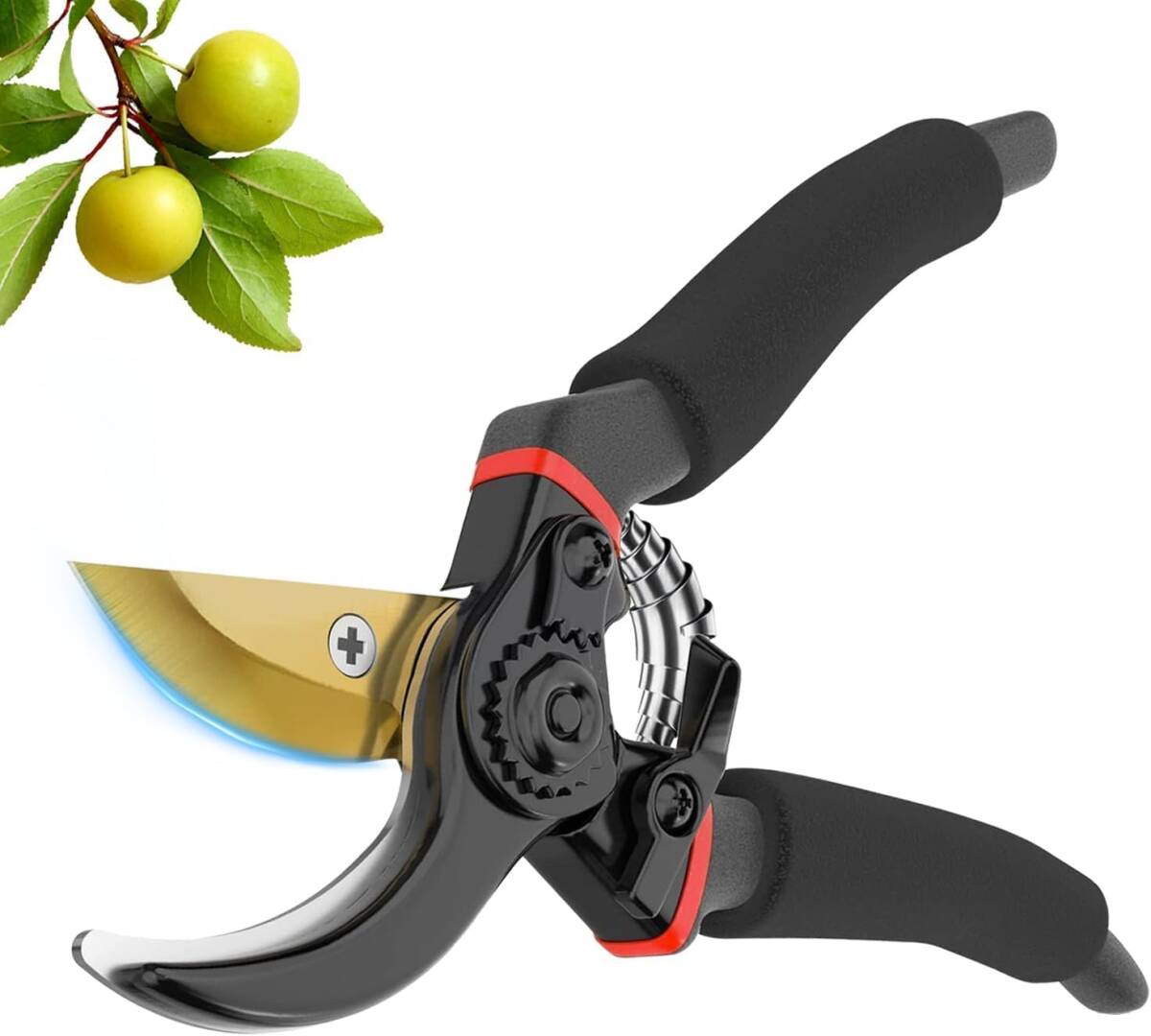 剪定鋏 剪定バサミ SK5高炭素鋼 えだきりばさみ 超鋭い切れ味 耐久性5倍 軽量アルミ 錆びにくいフッ素加工 合金グリップ 拍卖