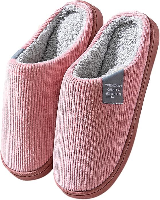 スリッパ ルームシューズ 室内履き 滑り止め 冬用スリッパ あったか 防寒 静音(ピンク色 サイズ:24cm~24.5cm)拍卖