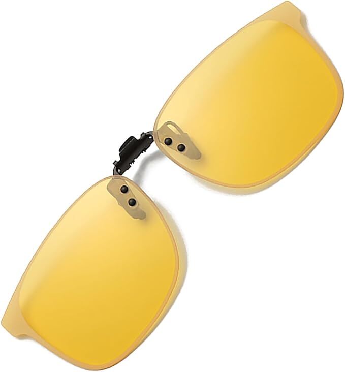 サングラス メンズ 偏光 サングラス クリップオンサングラス おしゃれ uvカット 運転用 釣り 収納ケース付き(色:イエロー)C9拍卖