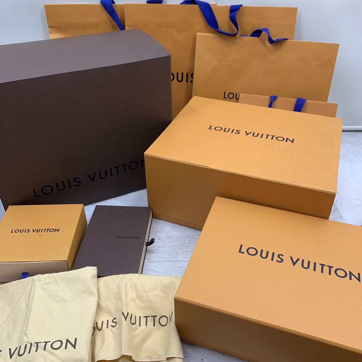 I☆まとめ売り☆ルイヴィトン 空箱 LOUIS VUITTON BOX 空き箱 ボックス ショッパー 紙袋 ヴィトン ブランドボックス インテリア ブランド拍卖