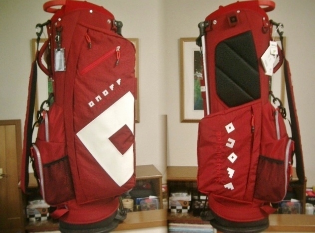 未使用 オノフ ユニセックス ナップサック風 ナイロン・ワッシャー素材 レッド 赤白 スタンドバッグ拍卖