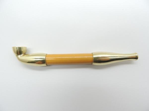 日本製 伝統の手作り 真鍮 キセル 小錦 豆 キセル にほんせい きせる 煙管 キセル拍卖