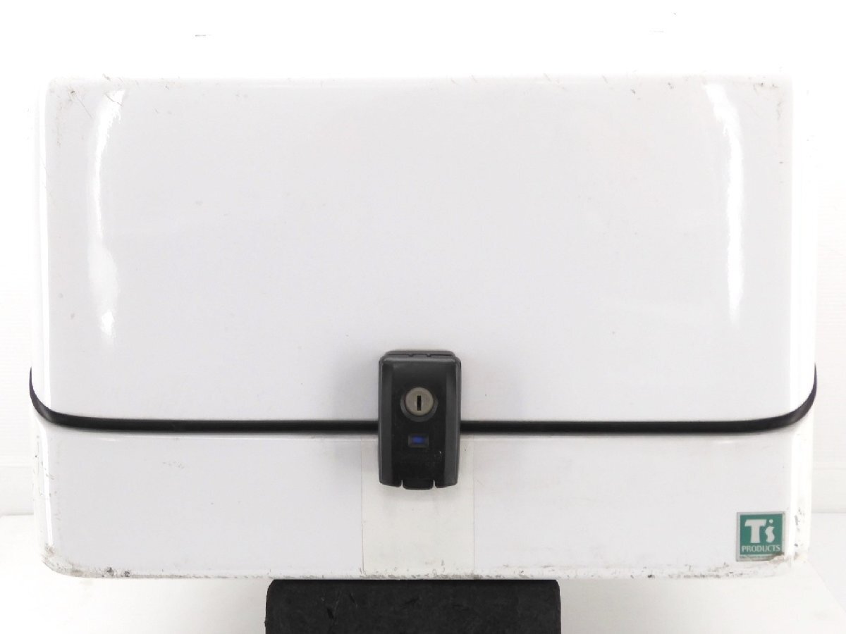 200@【評価A】 ディーズ 製 リア トランク デリバリー ボックス ケース 鍵無 白 ホワイト 二輪 バイク 原付 スクーター ウーバー 配達 宅配拍卖